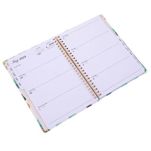 Homoyoyo Tischkalender mit Notizblock Kompakter Tagesplaner Stabiles Papier Übersichtliche Monats und Wochentagsanzeige für Büro Zuhause und Schule von Homoyoyo