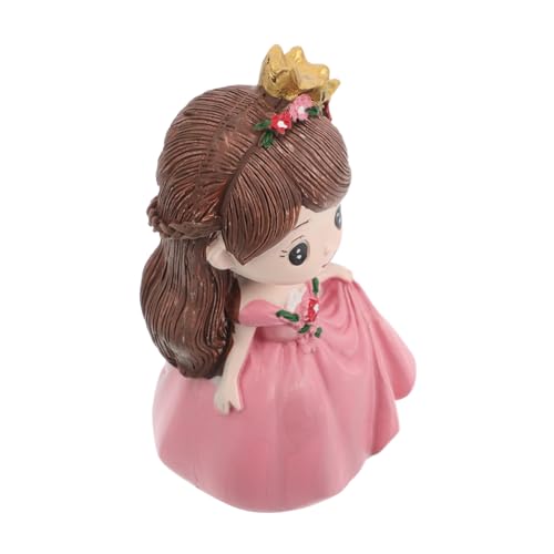 Homoyoyo Tortendekoration Mädchenfigur Cake Topper Rosa Geburtstagsfeier Dekoration Tragbar Für Kuchen Tisch Auto Armaturenbrett Figur von Homoyoyo