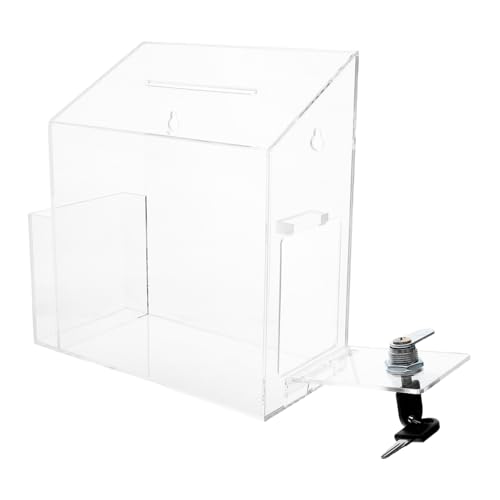 Homoyoyo Transparente Acryl Spendenbox mit Schloss und Schlitz Kompakte Platzsparende Wahlurne für Spenden Vorschläge Abstimmungen im Büro Leicht zu Reinigen Bedienen Klare Sicht Inhalt Homoyoyo Transparente Acryl Spendenbox mit Schloss und Schlitz Kompakte Platzsparende Wahlurne für Spenden Vorschläge Abstimmungen im Büro Leicht zu Reinigen Bedienen Klare Sicht Inhalt von Homoyoyo