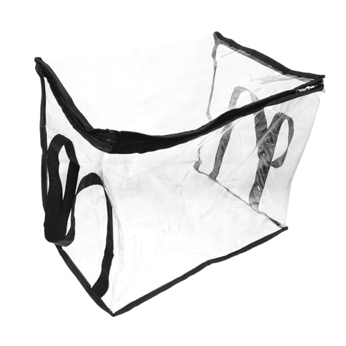 Homoyoyo Transparente Aufbewahrungstasche Wasserdichter Dokumentenbeutel mit Tragegriff Große Kapazität für Handtasche für Reise Schule Wiederverwendbar von Homoyoyo
