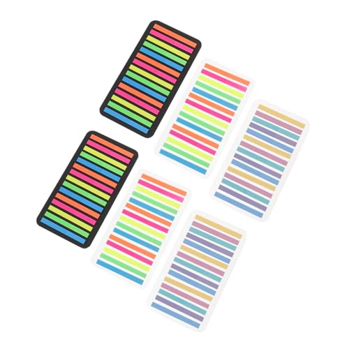 Homoyoyo Transparente Haftnotizen Farbige Pet Lesezeichenstreifen Dünne Haftmarker für Bücher und Notizen Beschreibbare Satzmarkierer Praktische Büro und Schul Indextabs von Homoyoyo