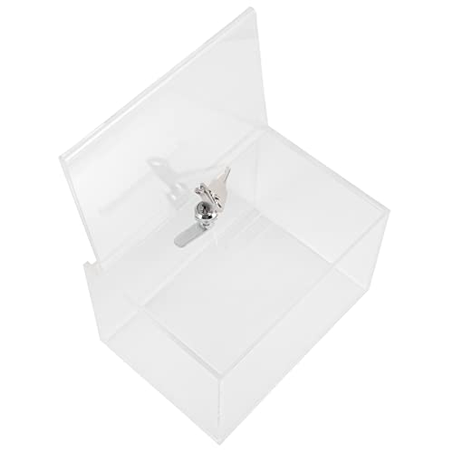 Homoyoyo Transparente Spendenbox mit Schloss Robuste Wahlurne für Geld Vorschläge und Abstimmungen Premium für Wohltätigkeitsaktionen und Veranstaltungen Homoyoyo Transparente Spendenbox mit Schloss Robuste Wahlurne für Geld Vorschläge und Abstimmungen Premium für Wohltätigkeitsaktionen und Veranstaltungen von Homoyoyo