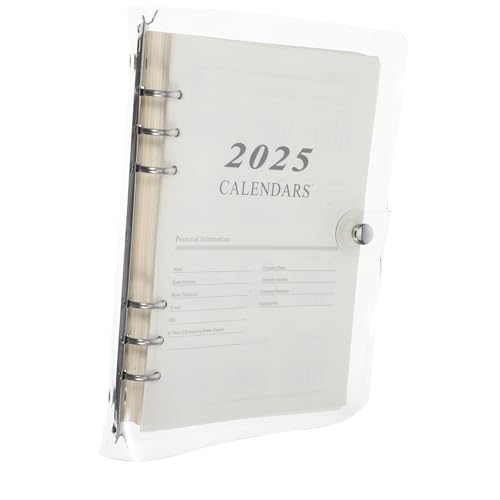 Homoyoyo Transparenter PVC Ringbuch Planer mit Englischen Innenseiten Praktischer Tagesplaner für Büro und Reisen Wiederbefüllbares Notizbuch Leichter Organizer für Tägliche Termine und Homoyoyo Transparenter PVC Ringbuch Planer mit Englischen Innenseiten Praktischer Tagesplaner für Büro und Reisen Wiederbefüllbares Notizbuch Leichter Organizer für Tägliche Termine und von Homoyoyo