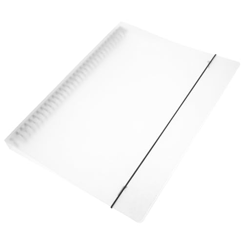 Homoyoyo Transparenter Pp ordner Umschlag mit Fixierband Leichter Dokumenten organizer Robuste Binder schutzhülle für Schule Büro und Notizbuch Praktischer Journal ordner von Homoyoyo