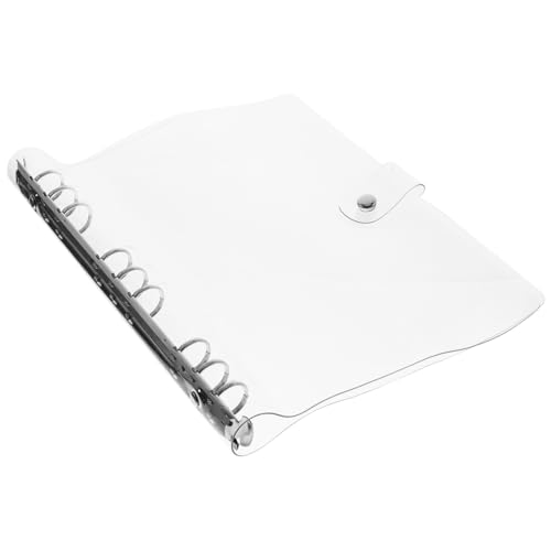 Homoyoyo Transparentes Kunststoff Ringbuch Cover Lose Binder Hülle Leicht Strapazierfähig Wiederverwendbar für Schule Büro Notizbuchschutz von Homoyoyo