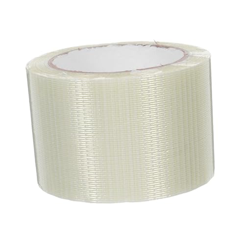 Homoyoyo Transparentes faserverstärktes Klebeband mit Verstärktem Gittergewebe Reißfest Hochfest Einseitig Klebend für Verpackung Reparatur Bau und Industriegebrauch Homoyoyo Transparentes faserverstärktes Klebeband mit Verstärktem Gittergewebe Reißfest Hochfest Einseitig Klebend für Verpackung Reparatur Bau und Industriegebrauch von Homoyoyo