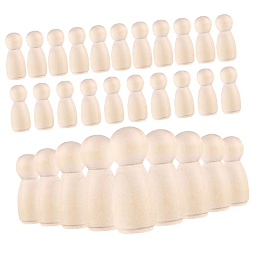 Homoyoyo Unbemalte Holzsteckpuppen 30 Stück - Bastelbedarf Für - Ideal Für Kreative Projekte Und Als Spielfiguren Für Mensch Ärgere Dich Nicht Groß Und Vielseitig Einsetzbar Homoyoyo Unbemalte Holzsteckpuppen 30 Stück - Bastelbedarf Für - Ideal Für Kreative Projekte Und Als Spielfiguren Für Mensch Ärgere Dich Nicht Groß Und Vielseitig Einsetzbar von Homoyoyo