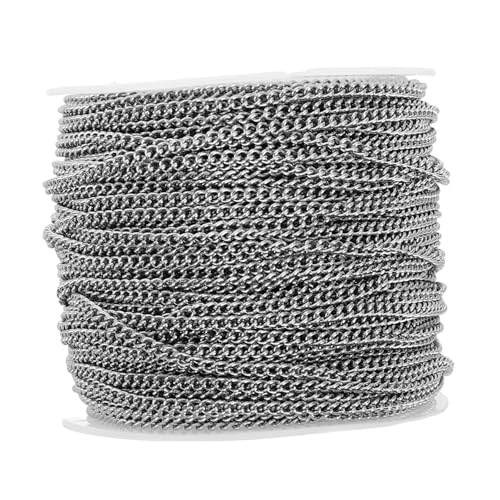 Homoyoyo Ungewachste Gedrehte Ketten für Schmuckherstellung Flexible Halskette und Armband Kette Stilvolles Design für DIY Schmuckprojekte von Homoyoyo