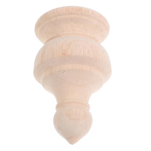 Homoyoyo Unlackierter Europäischer Holzpfostenaufsatz Handgefertigtes Möbel Endstück Massivem Holz Dekorativer Finial für Bettpfosten Treppengeländer Vorhangstangen und Zaunpfosten Homoyoyo Unlackierter Europäischer Holzpfostenaufsatz Handgefertigtes Möbel Endstück Massivem Holz Dekorativer Finial für Bettpfosten Treppengeländer Vorhangstangen und Zaunpfosten von Homoyoyo