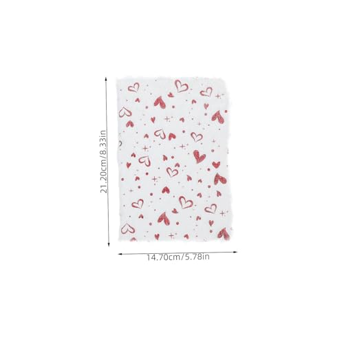 Homoyoyo Valentinstag Notizbuch mit Plüschcover Niedliches Herzmotiv Multifunktionales Tagebuch zum Aufzeichnen Weiches Kuschelmaterial Langlebiger Organizer und Planer für Notizen von Homoyoyo