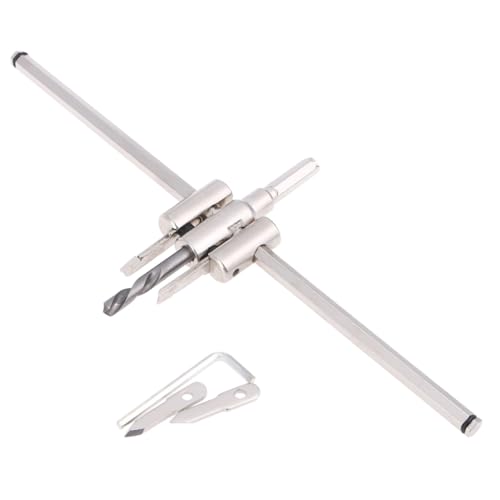 Homoyoyo Verstellbarer Aircraft Type Cutter Kreislochbohrer Set Langlebiges DIY Holzbohrwerkzeug Präzise Glatte Schnitte für Akku bohrmaschinen von Homoyoyo
