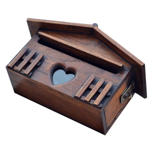 Homoyoyo Vintage Holz villa Briefkasten Wetterfest Rustikal Kreative Vorschlagsbox mit Großer Kapazität Einfache Wandmontage für Zuhause Büro und Offizielle Einrichtungen Homoyoyo Vintage Holz villa Briefkasten Wetterfest Rustikal Kreative Vorschlagsbox mit Großer Kapazität Einfache Wandmontage für Zuhause Büro und Offizielle Einrichtungen von Homoyoyo