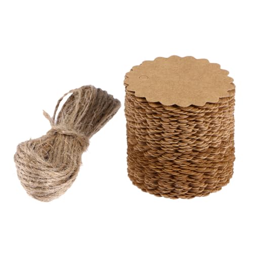 Homoyoyo Vintage Kraftpapier Preisschilder mit Hanfschnur Robuste Runde DIY Anhänger Etiketten für Geschenke Party Basteln und Dekoration Praktische Blanko Preisschilder Homoyoyo Vintage Kraftpapier Preisschilder mit Hanfschnur Robuste Runde DIY Anhänger Etiketten für Geschenke Party Basteln und Dekoration Praktische Blanko Preisschilder von Homoyoyo