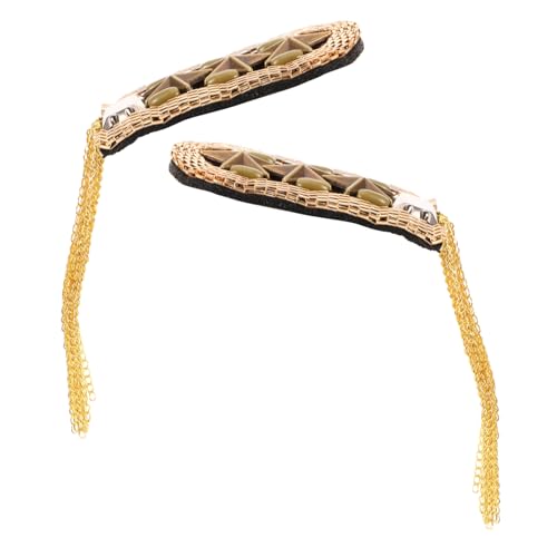 Homoyoyo Vintage Schulter epaulette mit Quasten Dekorative Brosche für Damen und Herren Modisches Metall accessoire zur Kleider Kostümverzierung Vielseitig für Besondere Anlässe von Homoyoyo