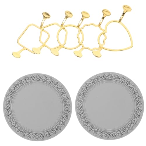 Homoyoyo Wachssiegel Set mit Metallformen und Silikonmatte für Diy Handwerk Teiliges Set Bestehend Runden Herzförmigen Quadratischen und Sechseckigen Stempeln für Einladungen Umschläge und Homoyoyo Wachssiegel Set mit Metallformen und Silikonmatte für Diy Handwerk Teiliges Set Bestehend Runden Herzförmigen Quadratischen und Sechseckigen Stempeln für Einladungen Umschläge und von Homoyoyo