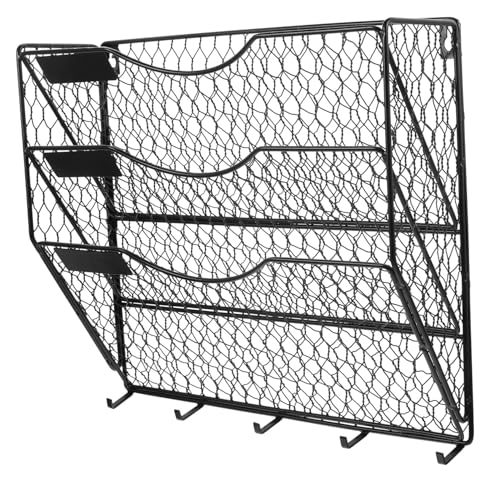 Homoyoyo Wandkorb Metall Wandhalter Drahtkorb Büro Organizer Wandregal für Dokumente und Zeitschriften Platzsparend für Home Office Schule und Konferenzraum Homoyoyo Wandkorb Metall Wandhalter Drahtkorb Büro Organizer Wandregal für Dokumente und Zeitschriften Platzsparend für Home Office Schule und Konferenzraum von Homoyoyo