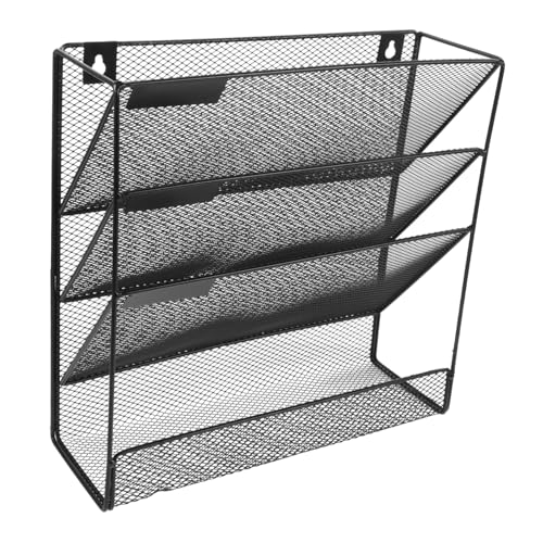 Homoyoyo Wandmontierter Metall organizer für Dokumente und Zeitschriften Holder Platzsparender Wandhalter für Büro und Home Office Praktische Ablagefächer für Ordner und Akten Homoyoyo Wandmontierter Metall organizer für Dokumente und Zeitschriften Holder Platzsparender Wandhalter für Büro und Home Office Praktische Ablagefächer für Ordner und Akten von Homoyoyo