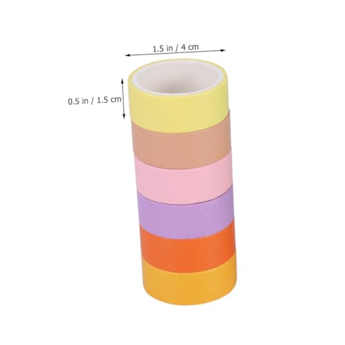 Homoyoyo Washi Tape Candy Farben Groß Buntes DIY Papier Klebeband für Dekoration Geschenkverpackung Scrapbooking Planer und Bastelprojekte Chic Washi Klebebänder von Homoyoyo