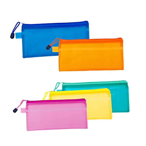 Homoyoyo Wasserdichte Portfolio Matte Net Reißverschlusstasche Teiliges Zufälligen für Dokumente Reisebedarf und Büromaterialien von Homoyoyo