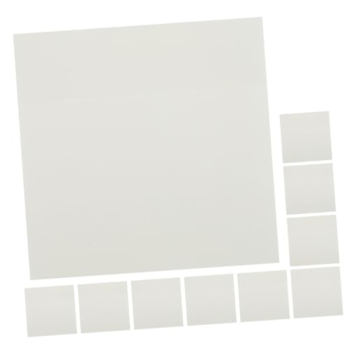Homoyoyo Wasserdichte Transparente Notizzettel Pet pro Block Selbstklebende Haftnotizen für Schule Büro Zuhause Vielseitige Memo Sticker für Bücher Schreibtisch Kühlschrank von Homoyoyo