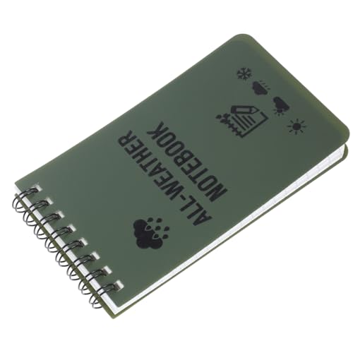 Homoyoyo Wasserdichter Notizblock Spiralbindung Portables Notizbuch für Büro Outdoor Schule Reißbar und als Memo Pad für Schnelle Notizen und Erinnerungen von Homoyoyo