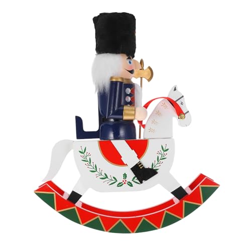Homoyoyo Weihnachtliche Holzfigur Nutcracker Holzpferd Deko für Tisch Regal Party Festliche Weihnachtsdekoration Homoyoyo Weihnachtliche Holzfigur Nutcracker Holzpferd Deko für Tisch Regal Party Festliche Weihnachtsdekoration von Homoyoyo