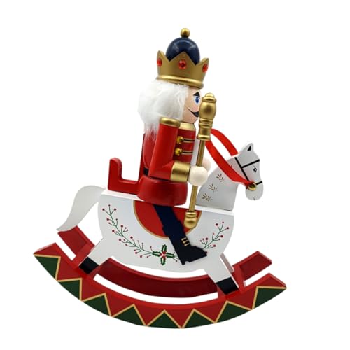 Homoyoyo Weihnachtliche Holzfigur Soldat Schaukelpferd Handbemalt Königliches Design Festliche Tischdekoration für Zuhause und Garten Traditionelle Weihnachtsdekoration Homoyoyo Weihnachtliche Holzfigur Soldat Schaukelpferd Handbemalt Königliches Design Festliche Tischdekoration für Zuhause und Garten Traditionelle Weihnachtsdekoration von Homoyoyo