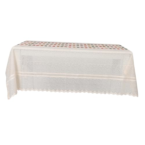Homoyoyo Weihnachtliche Rechteckige Tischdecke Waschbar Winterliches Design Vielseitig Einsetzbar für Party Dinner und Festliche Dekoration von Homoyoyo
