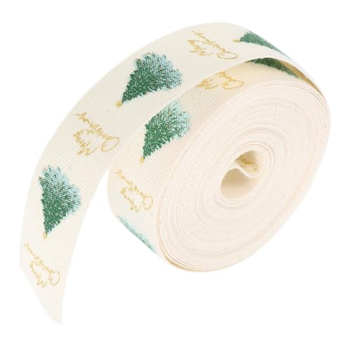 Homoyoyo Weihnachtliches Geschenkband Yards Strapazierfähiges Polyester Geschenkband für DIY Geschenkverpackung Dekoratives Schleifenband für Weihnachten Geburtstage Hochzeiten Vielseitig von Homoyoyo