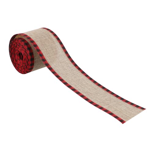 Homoyoyo Weihnachts dekoband Kariert mit Drahtkante Rot Schwarz Geschenkband für DIY Schleifen Verpackung Basteln und Festliche Dekoration Homoyoyo Weihnachts dekoband Kariert mit Drahtkante Rot Schwarz Geschenkband für DIY Schleifen Verpackung Basteln und Festliche Dekoration von Homoyoyo