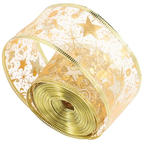 Homoyoyo Weihnachtsbaum Dekorationsband Goldene Doppellagige Schleife für DIY Xmas Tree Ribbon Festliche Weihnachtsbaum Girlande Umweltfreundlich und Langlebig Homoyoyo Weihnachtsbaum Dekorationsband Goldene Doppellagige Schleife für DIY Xmas Tree Ribbon Festliche Weihnachtsbaum Girlande Umweltfreundlich und Langlebig von Homoyoyo