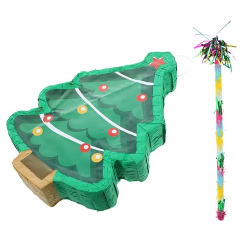 Homoyoyo Weihnachtsbaum Pinata Dekoration aus Papier Teiliges mit Pinata und Klöppel zum Befüllen mit Süßigkeiten Partyspiel und Fotorequisite für Weihnachtsfeier Homoyoyo Weihnachtsbaum Pinata Dekoration aus Papier Teiliges mit Pinata und Klöppel zum Befüllen mit Süßigkeiten Partyspiel und Fotorequisite für Weihnachtsfeier von Homoyoyo