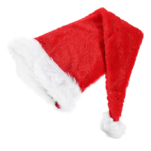 Homoyoyo Weihnachtsmütze aus Weichem Plüsch Extra Langes Design Rote Nikolausmütze für Erwachsene Komfortabel und Festlich für Xmas Party und Weihnachtsfeier Homoyoyo Weihnachtsmütze aus Weichem Plüsch Extra Langes Design Rote Nikolausmütze für Erwachsene Komfortabel und Festlich für Xmas Party und Weihnachtsfeier von Homoyoyo