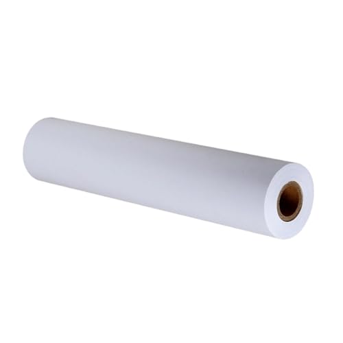 Homoyoyo Weiße Zeichenpapierrolle Robust für Malrolle Skizzenpapier Bastelpapier zum Schneiden und Malen für Schule Kreativität Zeichnungen und Staffelei Nutzung von Homoyoyo