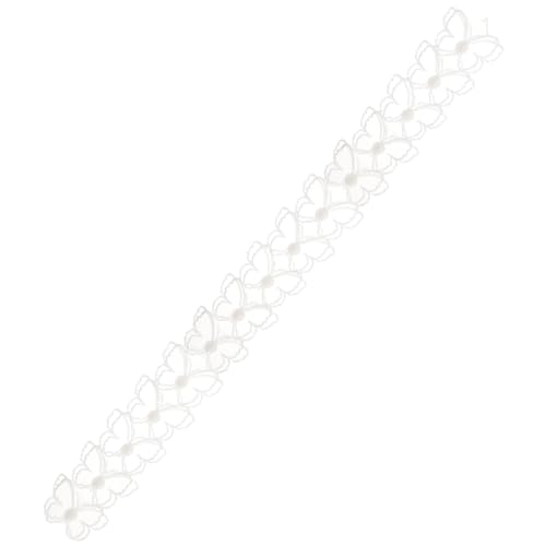 Homoyoyo Weißes Doppellagiges Schleifen dekorband Stoffbesatz für Kleidung und Bastelarbeiten Handgefertigtes DIY Spitzenband für Geschenkverpackung Hochzeit Party und Nähprojekte Homoyoyo Weißes Doppellagiges Schleifen dekorband Stoffbesatz für Kleidung und Bastelarbeiten Handgefertigtes DIY Spitzenband für Geschenkverpackung Hochzeit Party und Nähprojekte von Homoyoyo