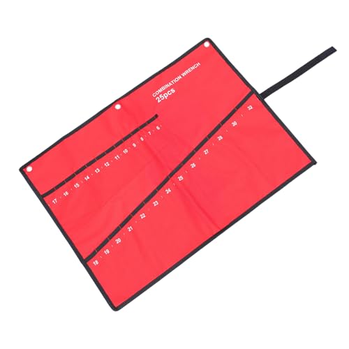 Homoyoyo Werkzeug Rolltasche Canvas Robust Langlebig Spanner Aufbewahrungstasche für Handwerkzeuge Teiliges Praktischer Organizer Leicht Tragbar Platzsparend von Homoyoyo