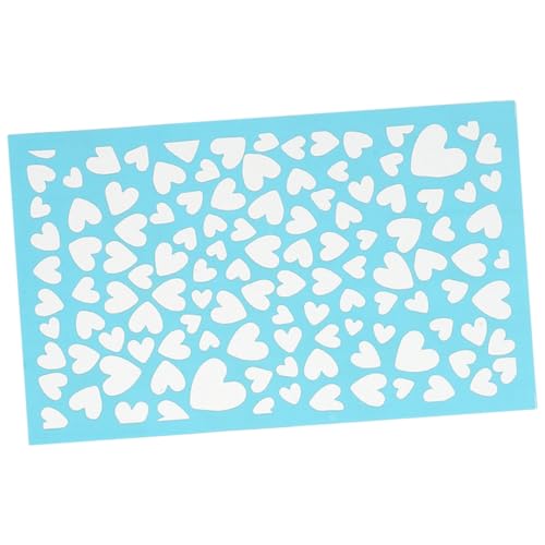 Homoyoyo Wiederverwendbare Siebdruck schablone aus Polyester für Polymer Clay Waschbar mit Filigranem Herz muster für DIY Schmuckdekoration und Kreative Bastelprojekte Homoyoyo Wiederverwendbare Siebdruck schablone aus Polyester für Polymer Clay Waschbar mit Filigranem Herz muster für DIY Schmuckdekoration und Kreative Bastelprojekte von Homoyoyo