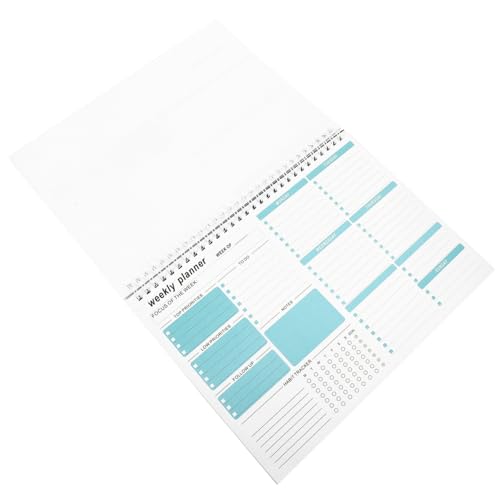 Homoyoyo Wochenplaner Notizblock Abreißbar To Do List Notebook für Arbeit Täglicher Planer mit Stundenweiser Planung Kreativer Organizer für Büro und Alltag Praktisch und Langlebig von Homoyoyo