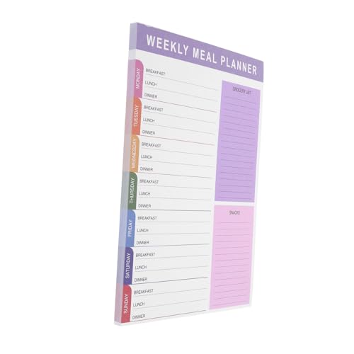 Homoyoyo Wöchentlicher Notizblock Wöchentliche Speiseplaner Notebook Menüplaner für Kühlschrank Planer zu tun Speisekarte Mutter Agenda Einkaufslisten-Notizblock Fitnessplaner clever Papier Homoyoyo Wöchentlicher Notizblock Wöchentliche Speiseplaner Notebook Menüplaner für Kühlschrank Planer zu tun Speisekarte Mutter Agenda Einkaufslisten-Notizblock Fitnessplaner clever Papier von Homoyoyo