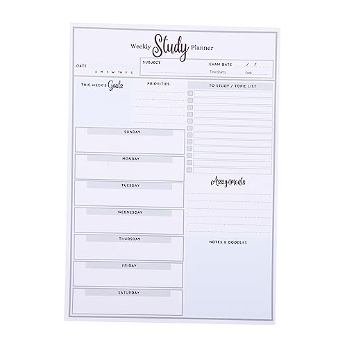 Homoyoyo Wöchentlicher Planer Notizblock Unbeschrifteter Wochenplaner für Schule Büro Reisen Notizheft für Termine To Do Listen und Zeitmanagement Homoyoyo Wöchentlicher Planer Notizblock Unbeschrifteter Wochenplaner für Schule Büro Reisen Notizheft für Termine To Do Listen und Zeitmanagement von Homoyoyo