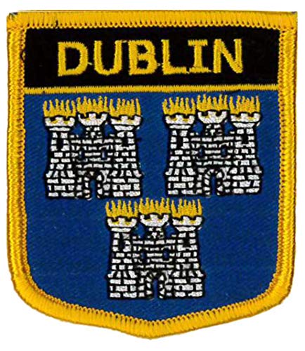 Aufnäher, Motiv: Dublin, bestickt, 6 x 7 cm (2 1/2 x 2 3/4 Zoll) von Homry