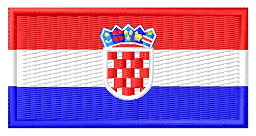 Fahne Kroatien Patch Aufnäher Parche Bordado Brodé Patch écusson Toppa Ricamata von Homry