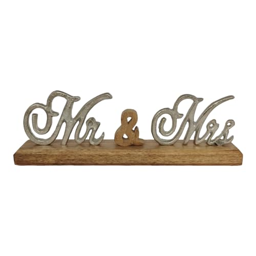 Goldbach Schriftzug Mr & Mrs aus Alu und Holz 33/10,5/5cm groß Hochzeit Aufsteller, 780431 Goldbach Schriftzug Mr & Mrs aus Alu und Holz 33/10,5/5cm groß Hochzeit Aufsteller, 780431 von Homry