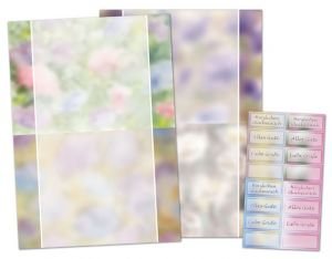 REDDY Bastel-Set Multifunktionskarten floral, bunt, für 8 Karten A6 von Homry