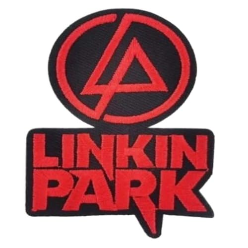 hotrodspirit - Patch Linkin Park rot und schwarz, 8 x 5,5 cm, zum Aufbügeln, Rock Musik von Homry