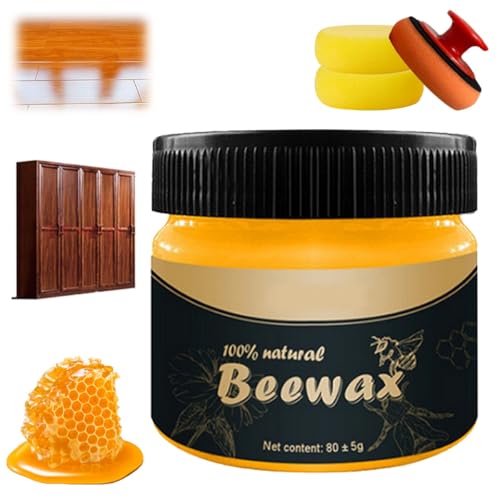 All Natural Wood Seasoning Beewax, Bienenwachs-Holzpolitur, Möbelrestaurator, natürliche Möbelpolitur und -pflege für Fußböden, Haushaltswaren, Schutz für antike und moderne Hölzer All Natural Wood Seasoning Beewax, Bienenwachs-Holzpolitur, Möbelrestaurator, natürliche Möbelpolitur und -pflege für Fußböden, Haushaltswaren, Schutz für antike und moderne Hölzer von Homtrator