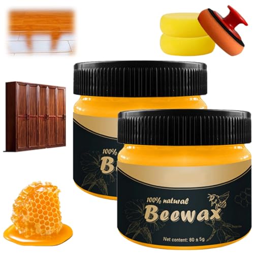 All Natural Wood Seasoning Beewax, Bienenwachs-Holzpolitur, Möbelrestaurator, natürliche Möbelpolitur und -pflege für Fußböden, Haushaltswaren, Schutz für antike und moderne Hölzer All Natural Wood Seasoning Beewax, Bienenwachs-Holzpolitur, Möbelrestaurator, natürliche Möbelpolitur und -pflege für Fußböden, Haushaltswaren, Schutz für antike und moderne Hölzer von Homtrator