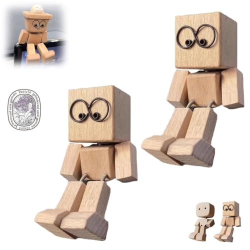 Charmante Kleine Holzfigur, Die Schwankt, Zitternde Holzmannfigur, Kreative Dekoration Mit Zitternden Füßen Für Das Armaturenbrett Im Auto, Schreibtischdekoration Aus Holz, Handgefertigt Charmante Kleine Holzfigur, Die Schwankt, Zitternde Holzmannfigur, Kreative Dekoration Mit Zitternden Füßen Für Das Armaturenbrett Im Auto, Schreibtischdekoration Aus Holz, Handgefertigt von Homtrator