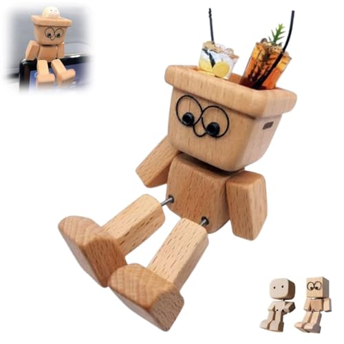 Charmante Kleine Holzfigur, Die Schwankt, Zitternde Holzmannfigur, Kreative Dekoration Mit Zitternden Füßen Für Das Armaturenbrett Im Auto, Schreibtischdekoration Aus Holz, Handgefertigt Charmante Kleine Holzfigur, Die Schwankt, Zitternde Holzmannfigur, Kreative Dekoration Mit Zitternden Füßen Für Das Armaturenbrett Im Auto, Schreibtischdekoration Aus Holz, Handgefertigt von Homtrator