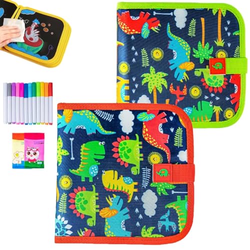 Erasable Graffiti Buch, wiederverwendbares Farbbuch, tragbares Erasable Graffiti Zeichnung Bücher, Painting Pad mit 12 Watercolor Stifte 14 Seitenzeichnung, Doppelseitige Färbung Bücher Geschenke für Erasable Graffiti Buch, wiederverwendbares Farbbuch, tragbares Erasable Graffiti Zeichnung Bücher, Painting Pad mit 12 Watercolor Stifte 14 Seitenzeichnung, Doppelseitige Färbung Bücher Geschenke für von Homtrator